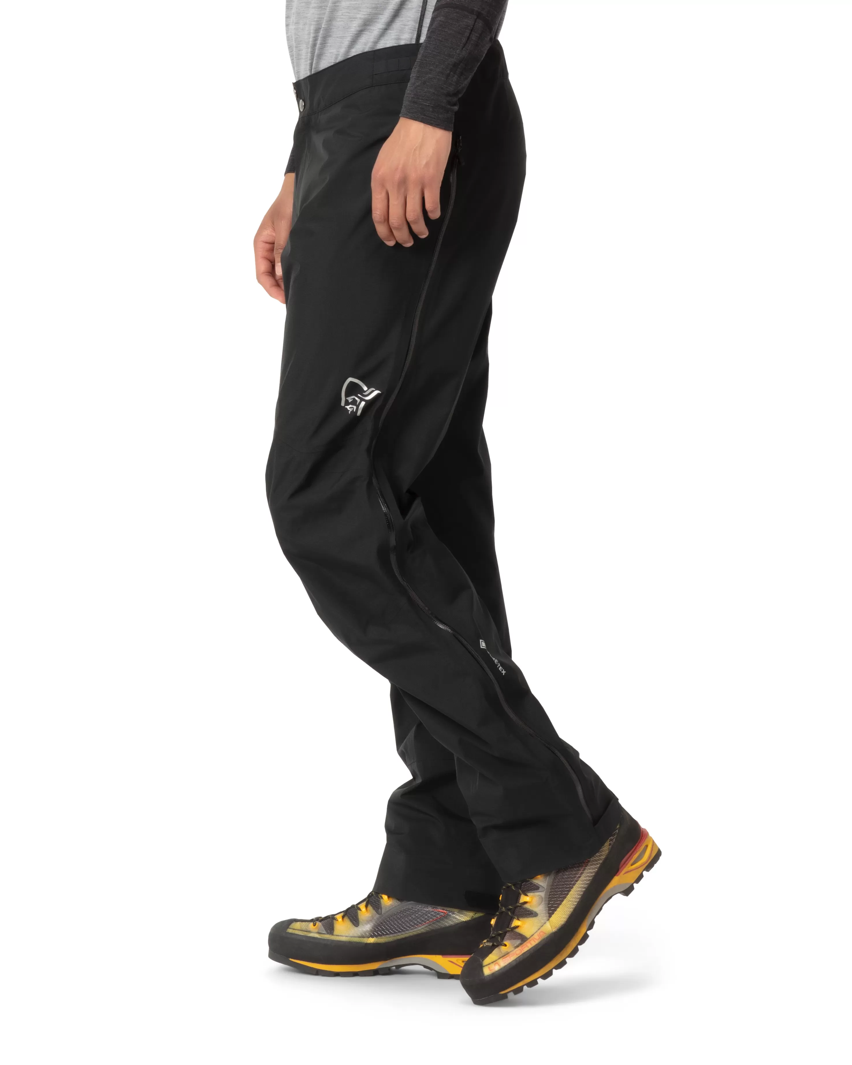 Shop Norrøna Falketind Gore-Tex Paclite Pants M's Caviar Black
