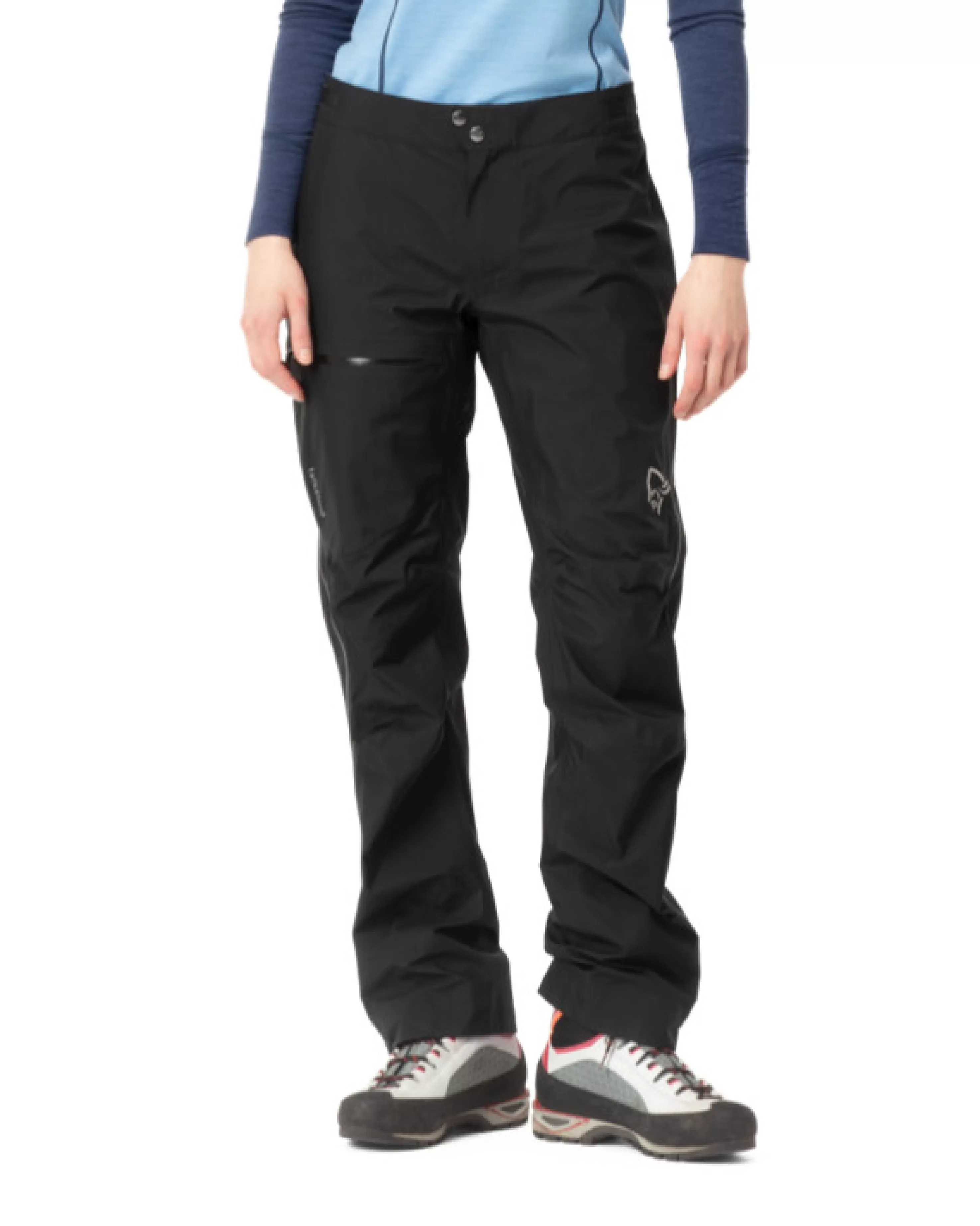 Shop Norrøna Falketind Gore-Tex Paclite Pants W's Caviar Black