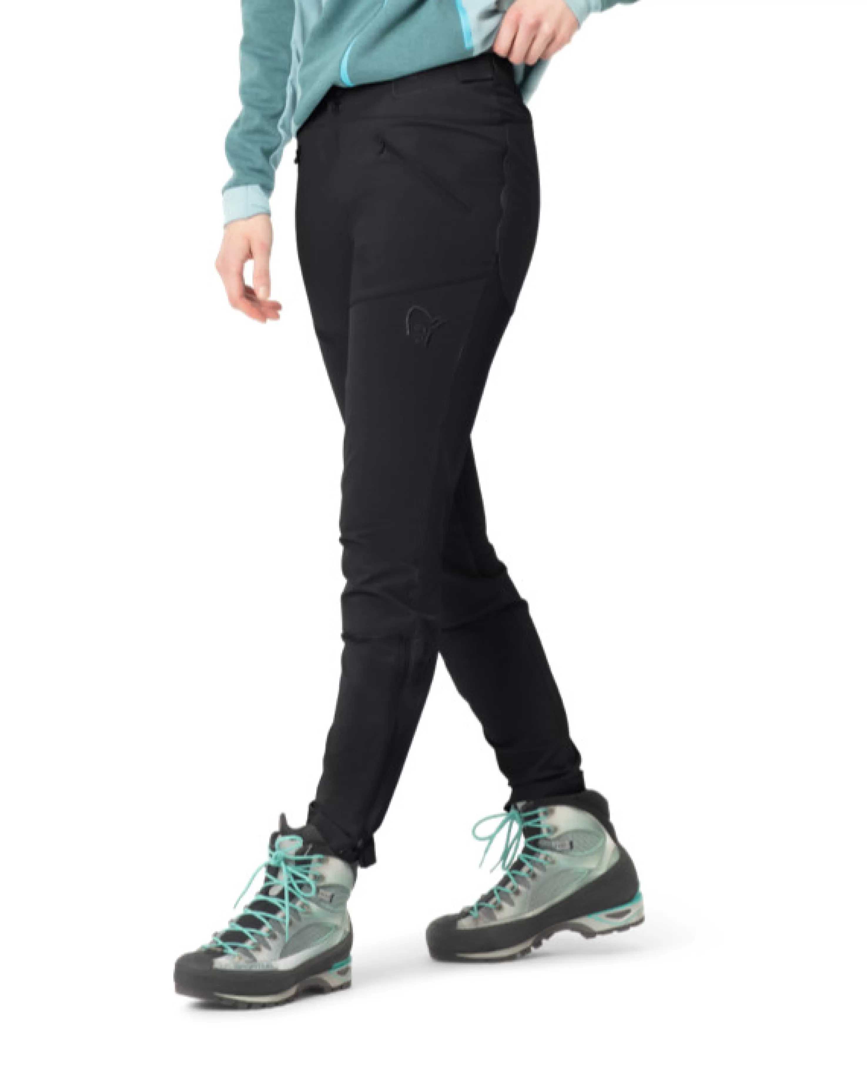 Shop Norrøna Falketind Rugged Slim Pants W's Caviar Black